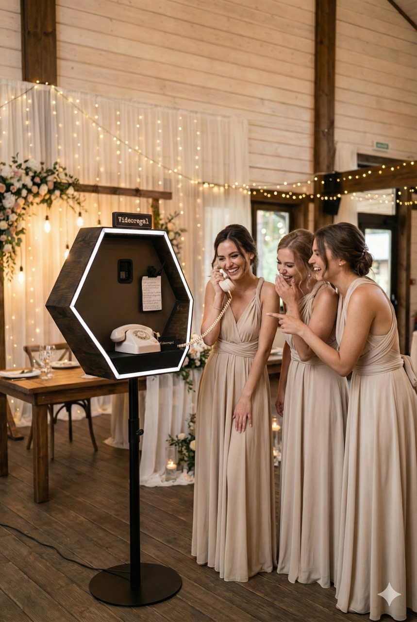 Videoregal auf einer Hochzeit in Wien
